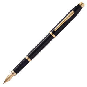 cross century ii fountain pen black lacquer gold trim 378.jpg